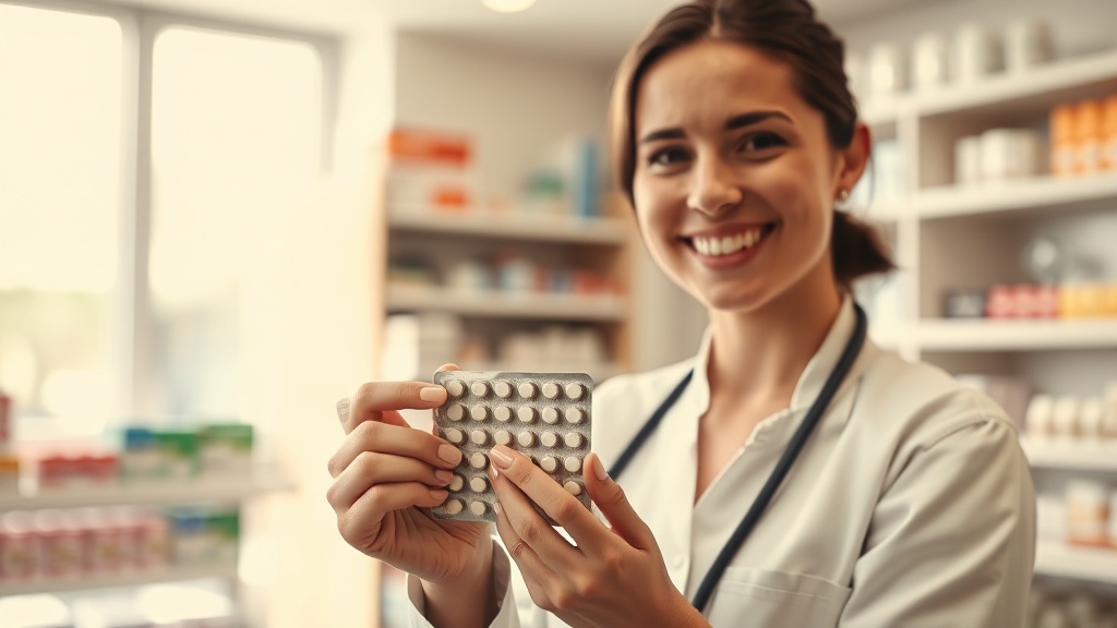 Farmaceutka w aptece podczas doradzania pacjentowi